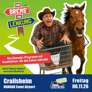 Bernd Hackl On Stage – „Ohne Brems’ und Lenkung“